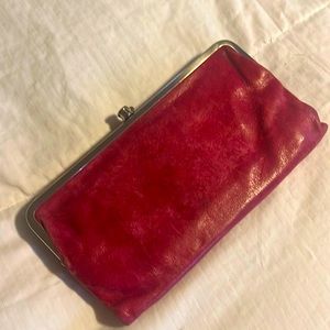 Hobo Lauren clutch wallet. Pink. Authentic leather. Great used condition